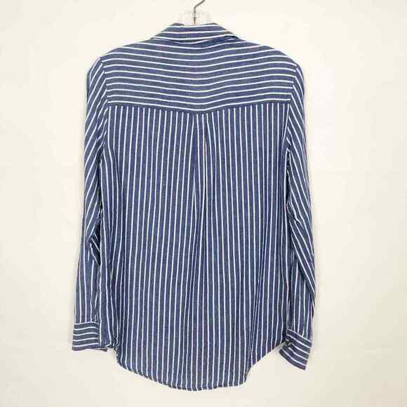 Japna Women's Button Front Striped Shirt Medium - Picture 6 of 9